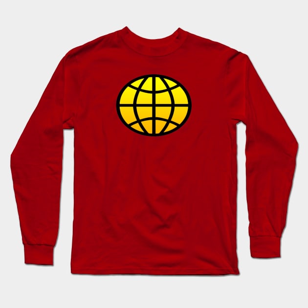 Captain Planet Chest Long Sleeve T-Shirt by Glide ArtZ